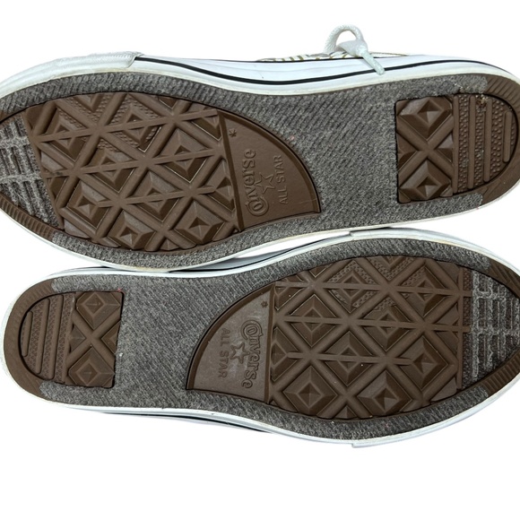 Converse Ox All Star Iridescent Metallic Rainbow White Junior Sneaker 4 - Picture 8 of 10